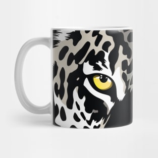 Black and White Leopard Exotic Cat Mug